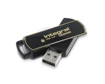 Lecteur Flash 128GO Integral sûr 360 USB3.0 chiffrée (chiffrement AES 256 bits) - Photo 1/2