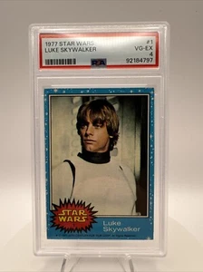 1977 Topps Star Wars #1 Luke Skywalker Rookie PSA 4 VG-EX - Picture 1 of 2