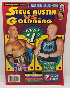 Revista Wrestling World Presents Steve Austin vs Goldberg marzo 1999 vintage - Imagen 1 de 24