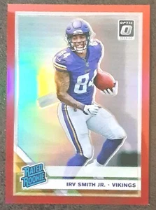 IRV SMITH JR ROOKIE 2019 Donruss Optic #174 Rated Rookie /99 Vikings. D1C - Foto 1 di 3