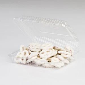 Detroit Forming LBH-651 Hinged Locking Lid Container, 7 x 6 x 2 Inch | 500/Case - Picture 1 of 1