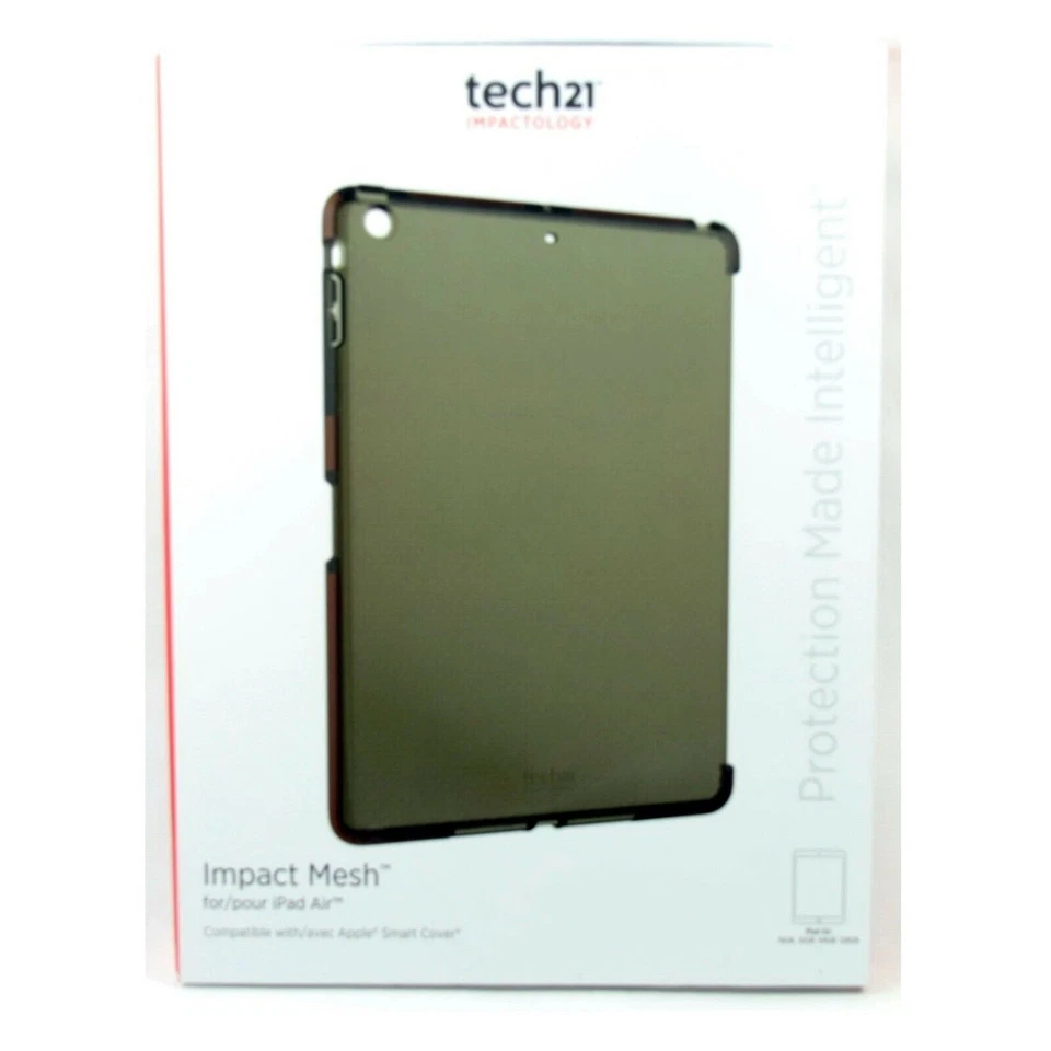 TECH21 CASE FOR IPAD AIR 1 REAR BACK COVER IMPACT MESH COVER SLIM SMOKE T21-3874 - Image 1 of 3