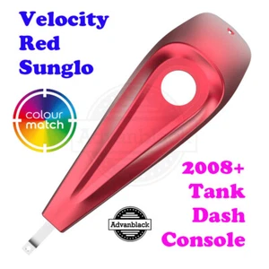 Velocity Red Sunglo Tank Dash Console for Harley 2008+ Street Electra Road Ultra - Picture 1 of 11
