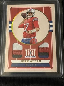 2019 Panini Chronicles Hometown Heroes Josh Allen 3 Color Patch /10 Player Worn