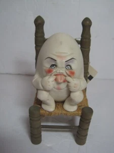 Egbert Humpty Dumpty Sitting Chair - Allyson Nagel, Vintage Statue Figure - Picture 1 of 5