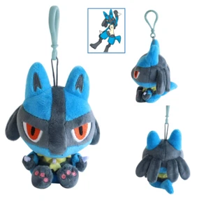 Pokemon Lucario Plush Bag Charm Embroidered 10*13*9 cm + TRACK - Picture 1 of 8