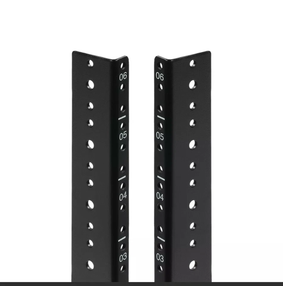 NavePoint 6U Vertical Rack Rail Pair DIY Kit with Hardware - Image 1 of 1