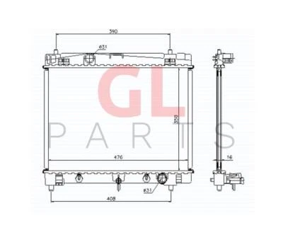 Radiator Engine Water Cooling FOR TOYOTA YARIS SEDAN 2006-2011 1640021300 New - Image 1 of 4