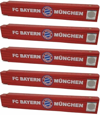 Zollstock FC Bayern München 2m Logo Metermaß 2 Meter Rekordmeister Werkzeug FCB