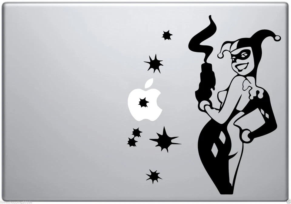 Calcomanía adhesiva de vinilo Harley Quinn para MacBook Air Pro Mac 11" 13" 15" y auto Foto 1 de 1