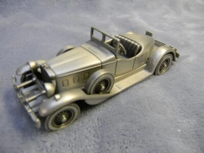 1/43 SCALE VINTAGE 1931 STUTZ BEARCAT ROADSTER THE DANBURY MINT PEWTER DIECAST - Image 1 of 4