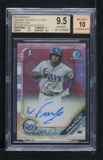 2019 Bowman Chrome Refractor 244/499 Wander Franco BGS 9.5 GEM MINT Auto