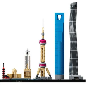 China ShangHai City Skyline Bloques de Construcción Rompecabezas 3D Conjunto de Construcción Boy Joys - Imagen 1 de 2