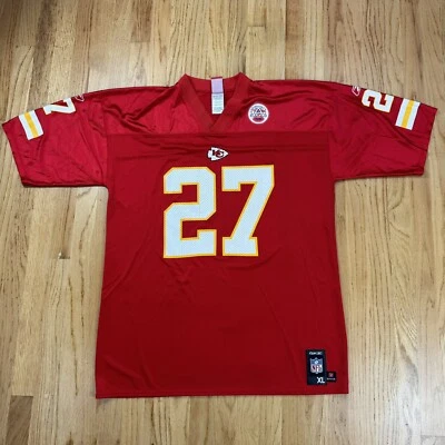 Camiseta de fútbol americano roja de la NFL Reebok XL de los Kansas City Chiefs Larry Johnson #27 Foto 1 de 4