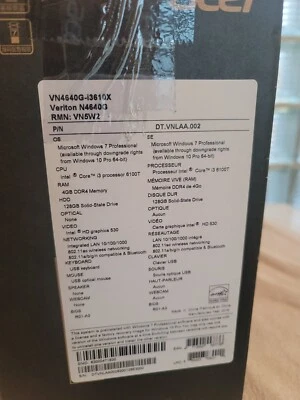 Acer Veriton N4640G Intel Core i3-6100T 3.2GHz RAM 4GB SSD 128GB - Image 1 of 4