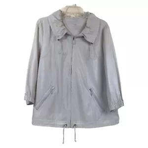 Chaqueta cortavientos Zenergy by Chico’s manga 3/4 beige - Talla 2 - (12) L - Imagen 1 de 4
