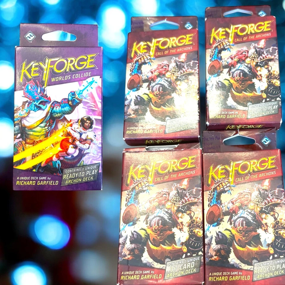 Keyforge Deck Call of Archons (abierto) + World’s Collide Lote de 5 Sellados Ver Fotos Foto 1 de 4