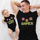 Dad And Baby Matching Outfits Clothes Gamer Pixels Games - Future Gamer Pixels