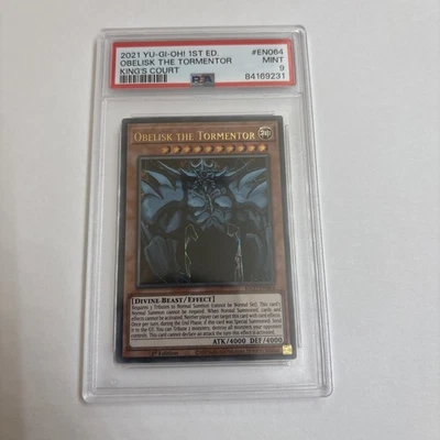 Obelisk the Tormentor KICO-EN064 1st Edition PSA 9 Pharaoh’s Ultra - Image 1 of 4