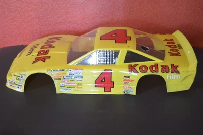 RC Race Car Body Plastic Shell Nascar Kodak Film Yellow #4 1:10? Some Cracks - Image 1 of 4