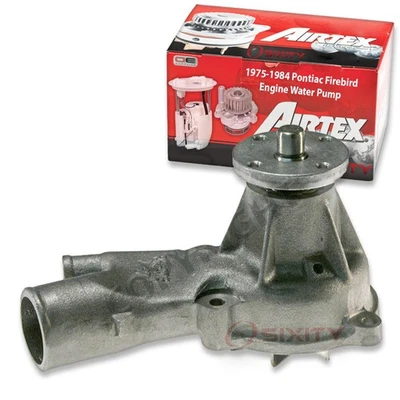 Airtex Engine Water Pump for 1975-1984 Pontiac Firebird 2.5L 4.1L L4 L6 cc - Image 1 of 4