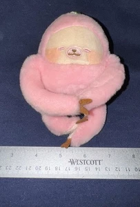 YELL Sloth Plush Japan PINK 6” Attach Hands Feet Ball Chain KeyChain New w Tag - Picture 1 of 5