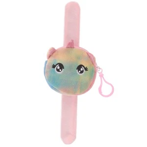 Animal Slap Bracelet Coin Purse Unicorn Slap Bracelet Plush Stuffed Animal Hu... - Picture 1 of 9