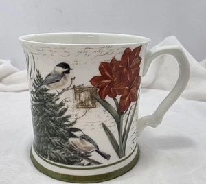 Taza de café Grace Teaware Navidad Amaryllis taza de té garbanzos invierno alegría - Imagen 1 de 11