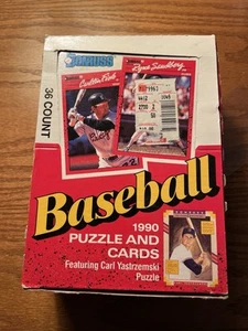 1990 DONRUSS BASEBALL CARDS AND PUZZLE (36 PACKS UNOPENED) - Picture 1 of 5