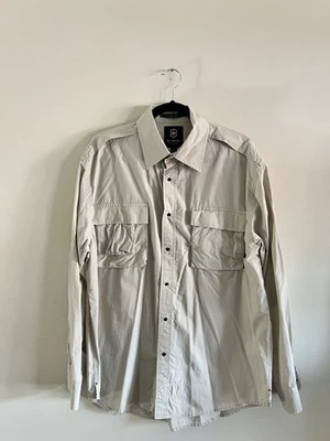 Camisa Victorinox blanca manga larga abotonada para hombre grande Foto 1 de 4