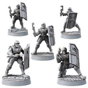 ACCELL UNIONS TROOPS COMBINEERS UNITBUILDER WITH SHIELDS (5U) - Picture 1 of 6