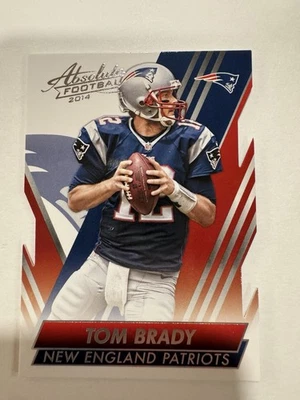 2014 Tom Brady Die-Cut Absolute #44 New England Patriots Red Spectrum SP - Image 1 of 4