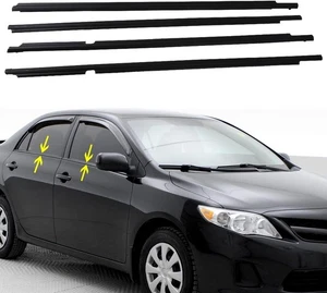 4 Stck. Fenster Zierleiste Zierleiste Dichtung Riemen Ersatz für Corolla 2009... - Bild 1 von 7