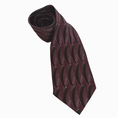 Irvine Park Purple Black Silk Tie Handmade Mens Necktie Office Work Formal Gift - Image 1 of 4