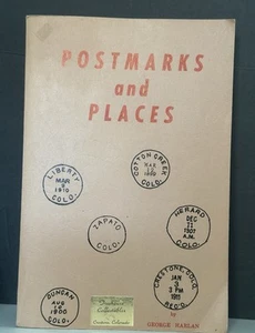 COLORADO: POSTMARKS & PLACES GEORGE HARLAN Crestone 1976 VTG Signed 3rd Edition - Picture 1 of 10