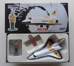 Set figure Corgi Classics James Bond 007 Moonraker Shuttle pressofuse e Drax nuovo con scatola - Foto 1 di 2