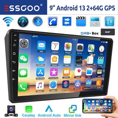 Für Peugeot 407 2004-2011 DAB+ 64G Android 13 Carplay Autoradio GPS Navi RDS KAM - Bild 1 von 4