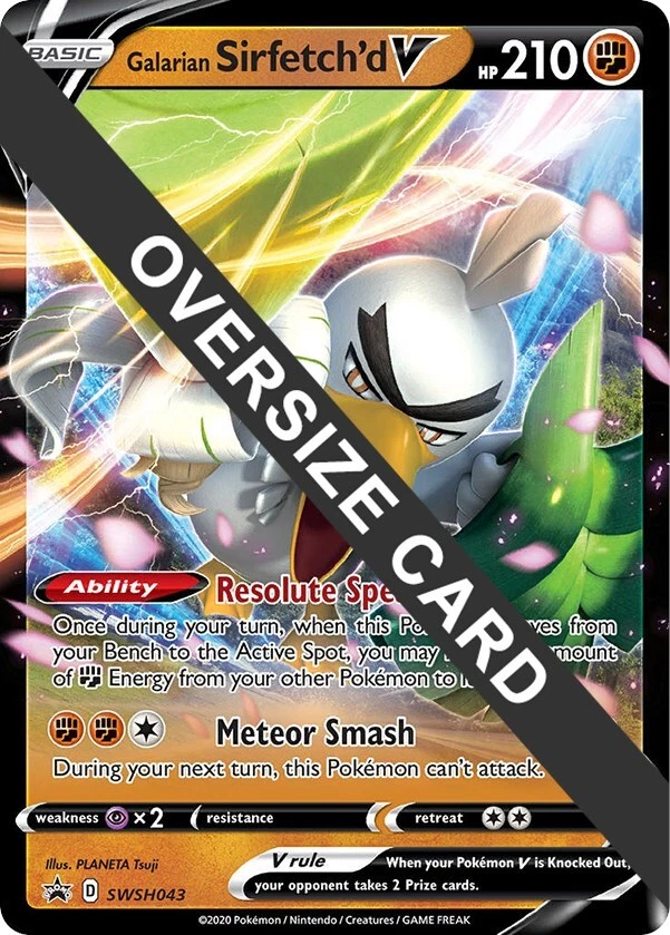 Galarian Sirfetch'd V SWSH043 Jumbo Cards