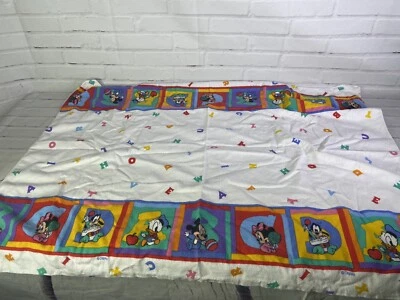 Manta de recepción de colección Dundee Walt Disney Co Mickey Mouse bebé franela ABC años 90 Foto 1 de 4