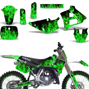 Yamaha YZ 125 YZ 250 Graphics Stickers w #Plate/Rim Decals 91-92 ICE G - Bild 1 von 4