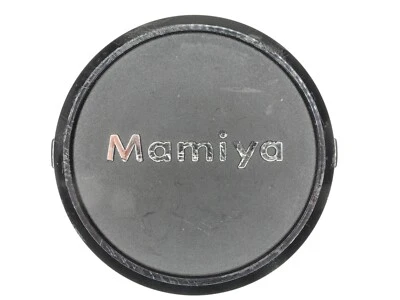Mamiya 77mm Genuine Black / Silver Snap On Front Camera Lens Cap - Image 1 of 4