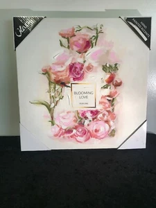 Oliver von Oliver Gal Blooming Love Parfum Blume 16 x 16 Leinwandbild selten - Bild 1 von 9