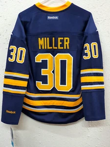 Reebok Women's Premier NHL Jersey Buffalo Sabres Ryan Miller Navy sz M - Picture 1 of 2