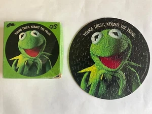 Complete ! Kermit the Frog 60 Piece Puzzle Mini Small Circle Round 195PZL7173 - Picture 1 of 10