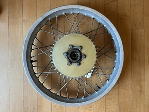 1972 1973 Yamaha RT2 RT 360 OEM Rear Wheel Aluminum Rim 18" Same Day Ship - Picture 1 of 5