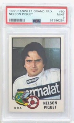 1980 Panini F1 Grand Prix Nelson Piquet #50 PSA 9 - Image 1 of 2