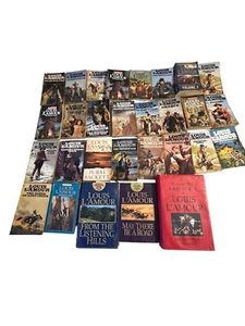LOUIS L'AMOUR Lot of 29 Western Paperbacks Novels Vintage Books - Picture 1 of 10