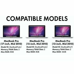 16GB 8GB PC3-8500 DDR3 1066/1067MHz RAM for MacBook / MacBook Pro (Mid 2010) LOT