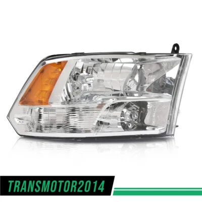 Fit For 2009-2018 Dodge Ram 1500 2500 3500 Chrome Headlights Passenger Side - Image 1 of 4