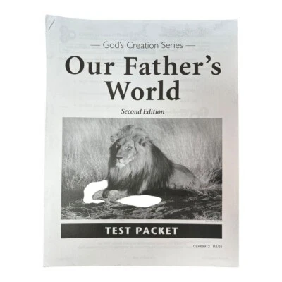 Our Fathers World Test Packet 2nd Edition~Gods Creation Series~CLP P9 09 - Image 1 of 4